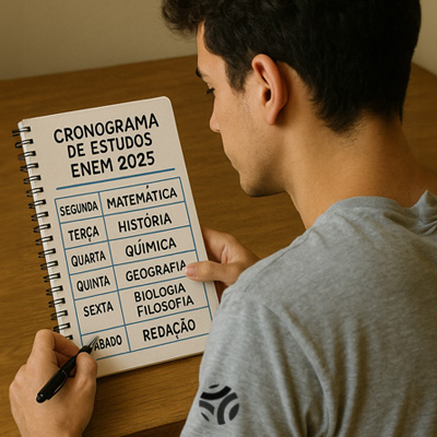 Organize seu cronograma de estudos para o ENEM 2025 e mantenha o foco! Cronograma de estudos para o Enem 2025