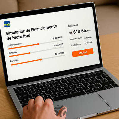 Descubra no simulador de financiamento de moto como pagar menos pela sua escolha! Simulador de Financiamento de Moto
