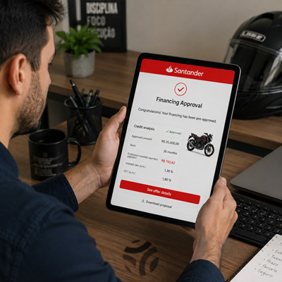 financiamento motos Santander