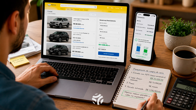 Financiamento com FGTS para comprar carro entenda como usar o saque-aniversário como entrada e reduzir o valor financiado