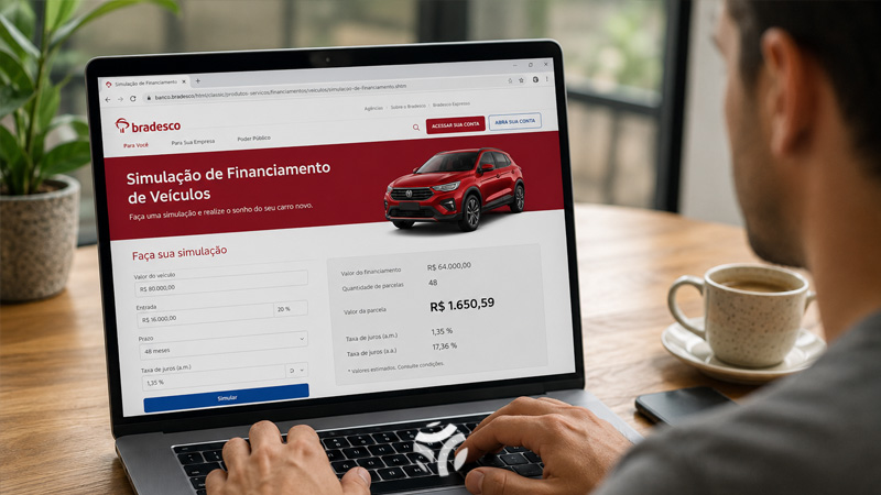 Simulação de financiamento de carro Bradesco veja como calcular parcelas, entender os custos e descobrir suas chances de aprovação
